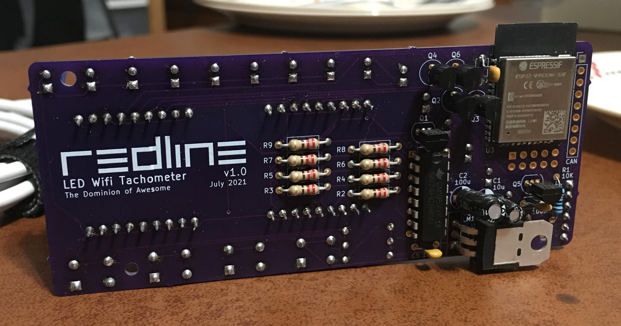 front of REDLINE board